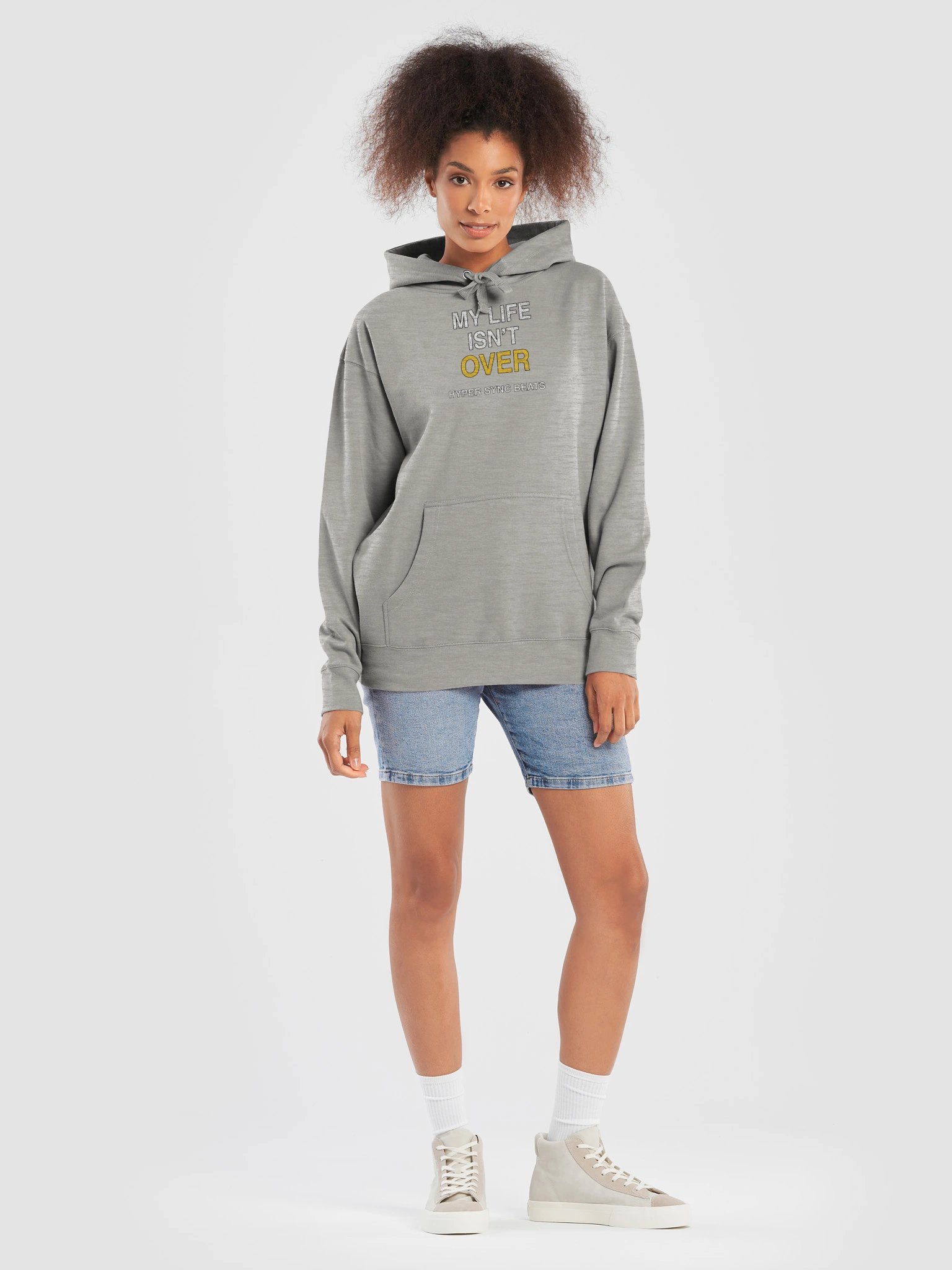 My Life Isn’t Over—Hyper Sync Beats Premium Graphic Hoodie product image (7)