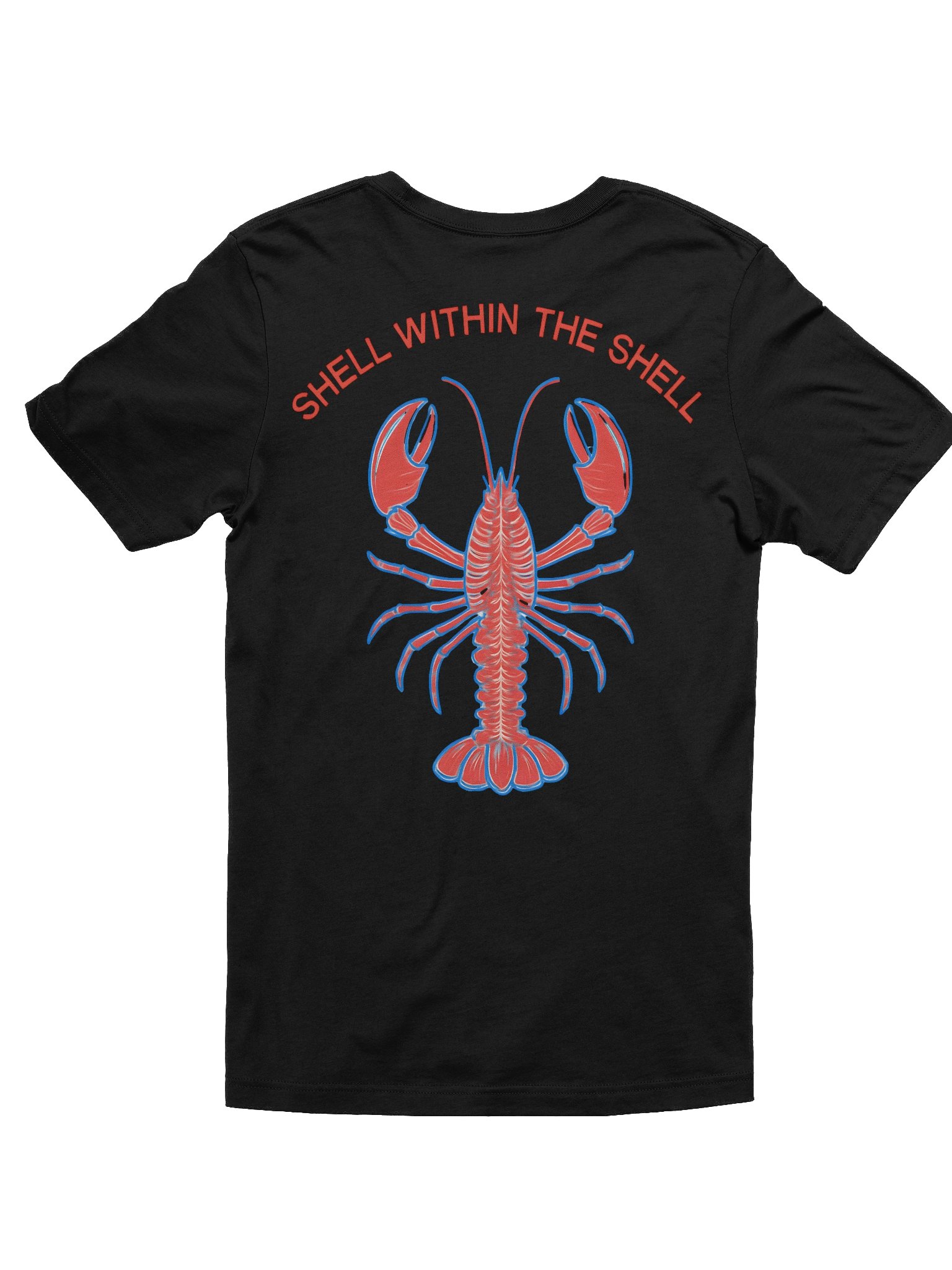 X-Ray Lobster T-Shirt | Futuristic Lobster Skeleton Graphic Tee product image (3)