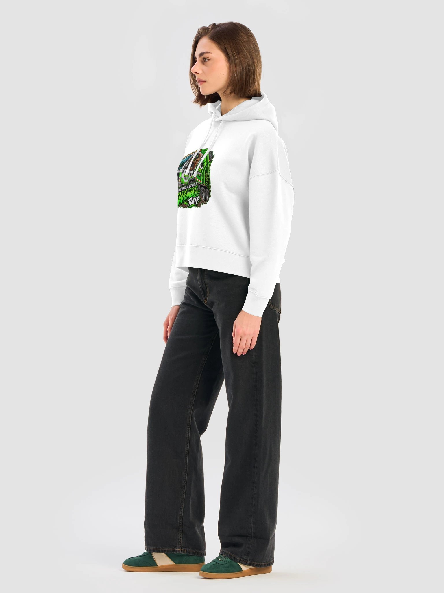 Moose Women's Touch Garbage Truck Organic Hoodie product image (25)