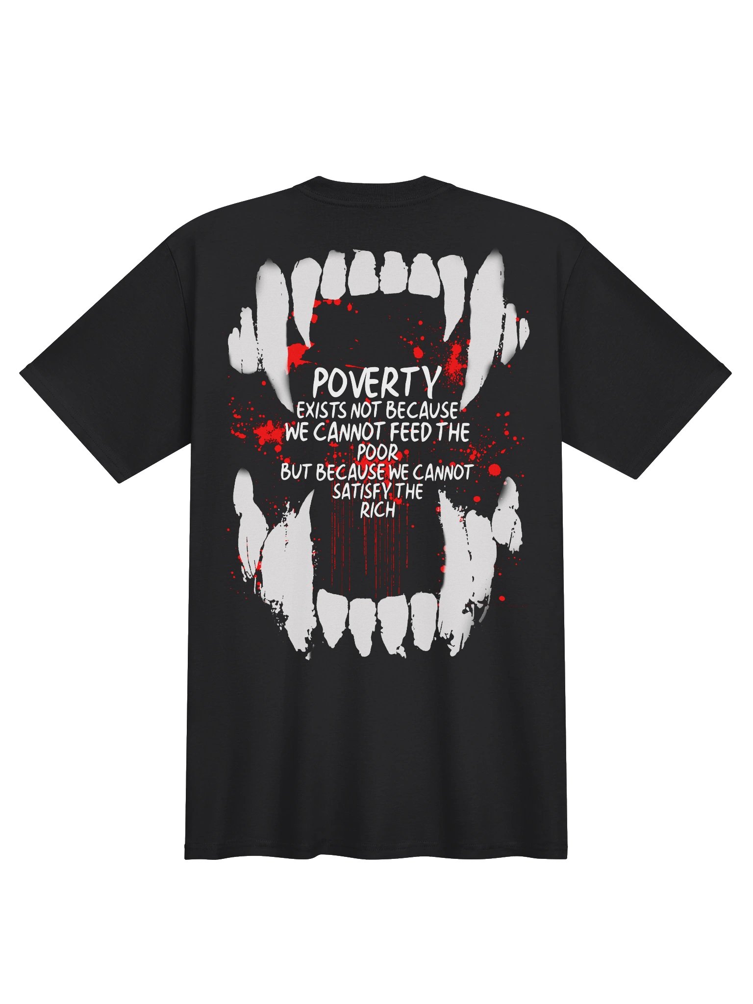 CBF - EAT THE RICH POVERTY TEE product image (1)