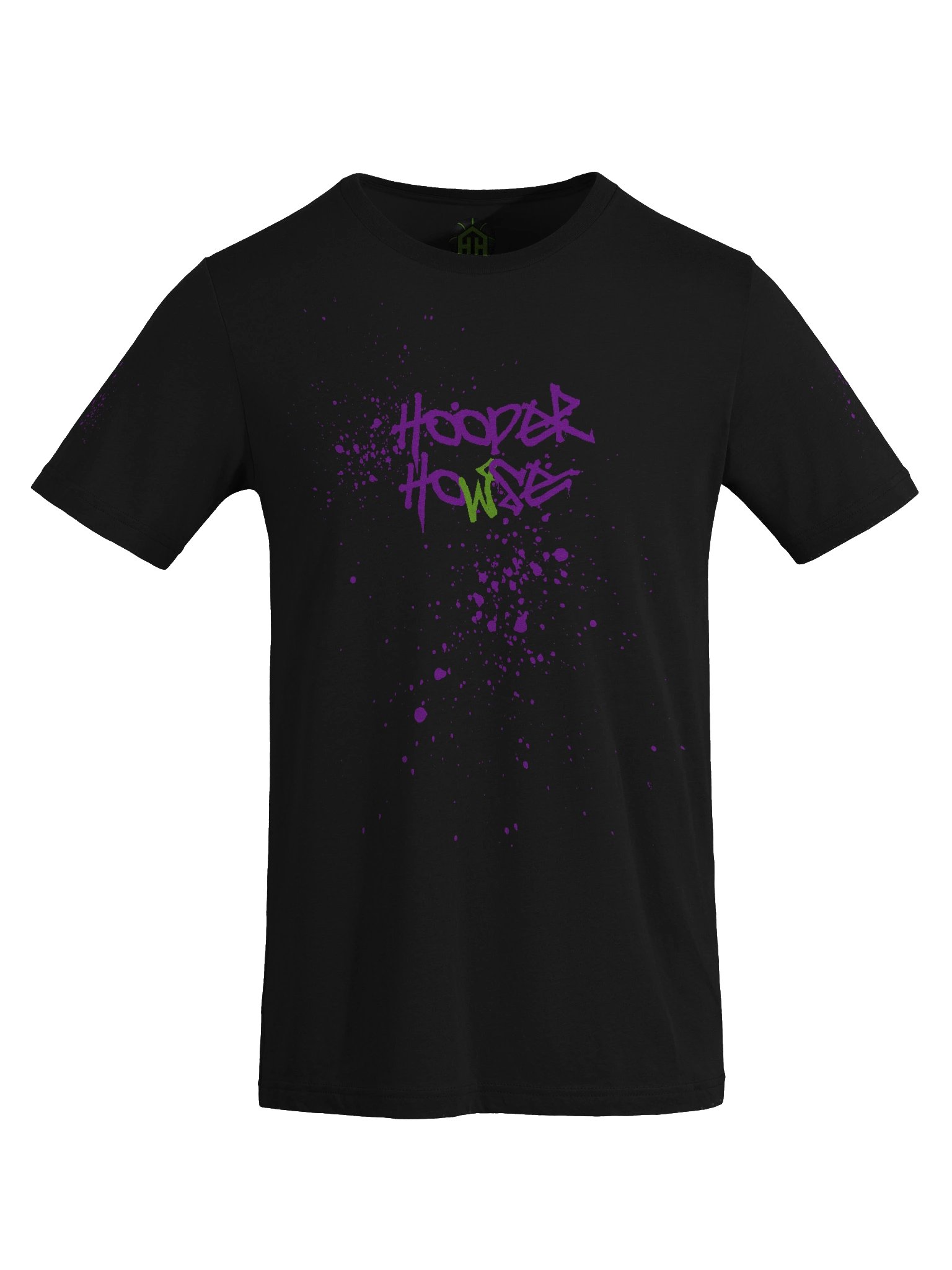 HOOPER HOWSE BLACK TEE - PURP SPLATTER product image (8)