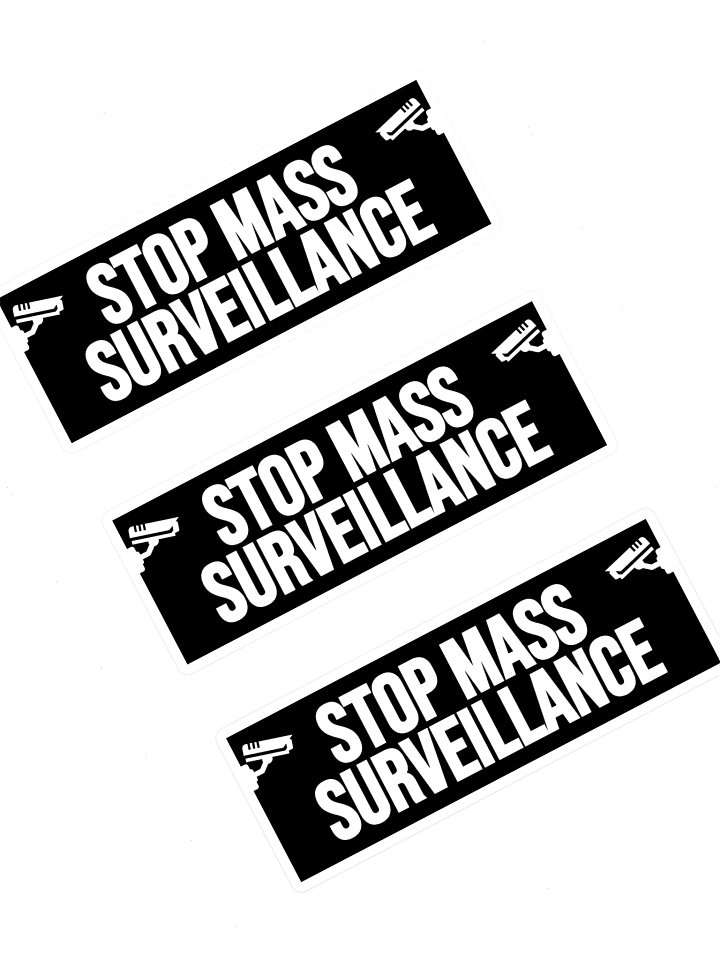 Stop Mass Surveillance Sticker Sheet product image (1)