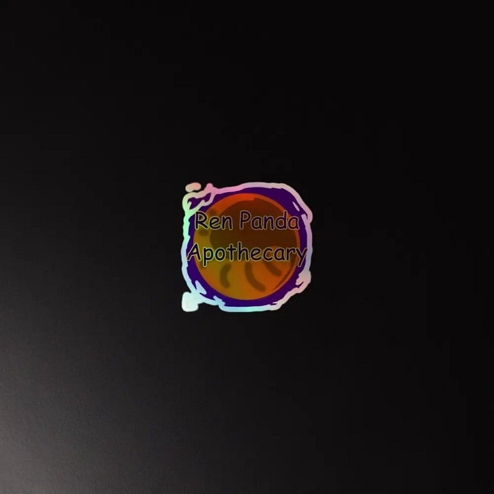 Ren Panda Logo Holo Sticker product image (4)
