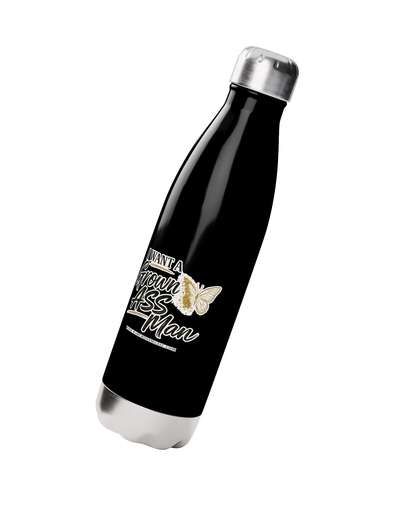 I Want a Grown Ass Man Water Bottle product image (3)