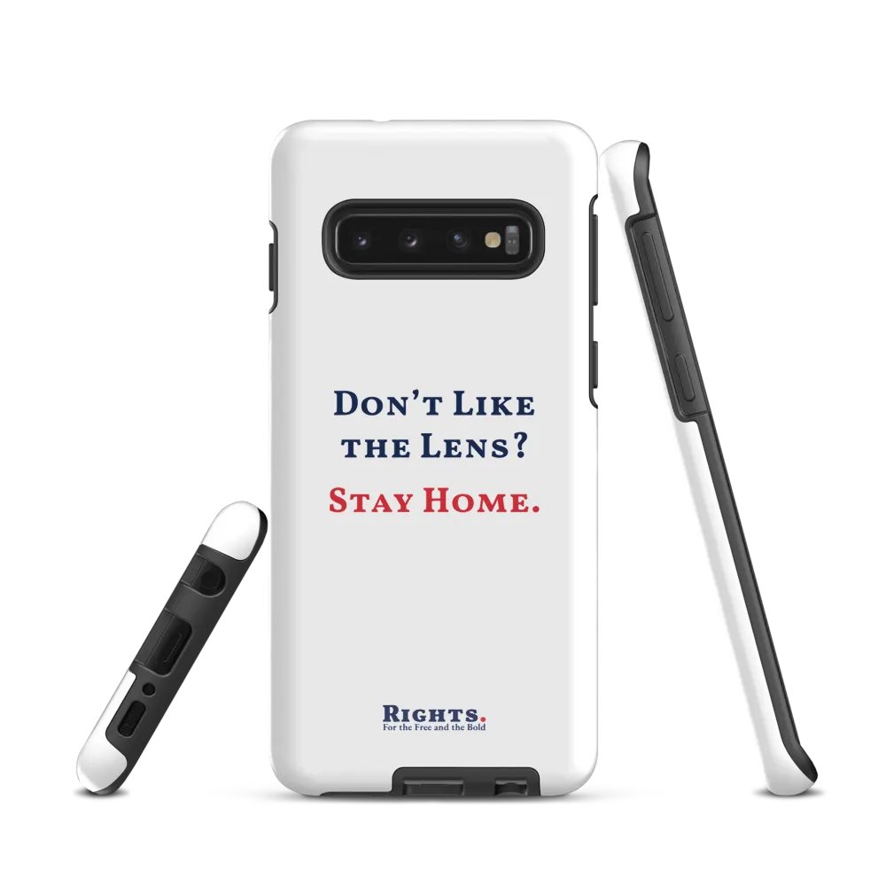 Don't Like the Lens? Stay Home. Samsung® Tough Case in White product image (1)