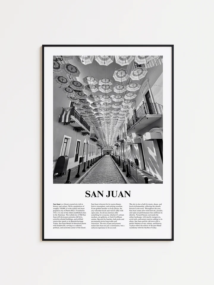 San Juan 03 Newspaper Poster | Framed product image (1)