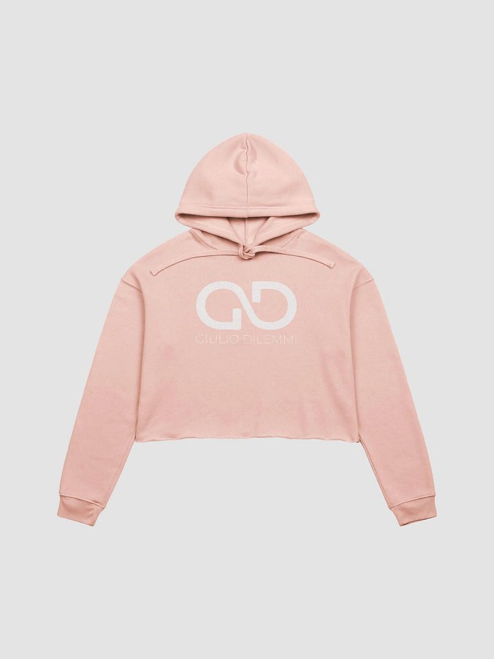 Giulio Dilemmi - Crop Hoodie Peach & White product image (1)