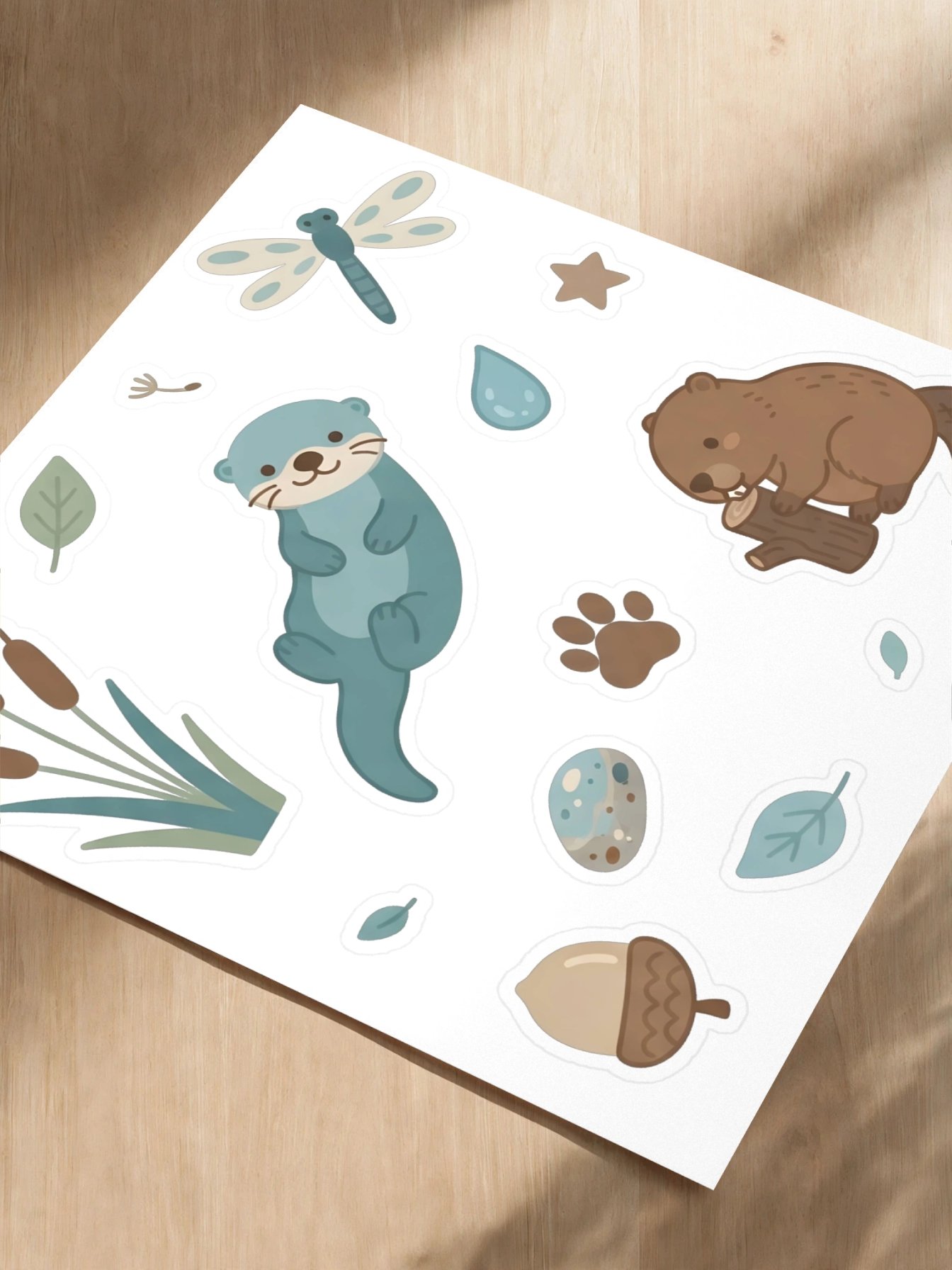 Woodland Wetland Animal Kiss Cut Stickers product image (2)