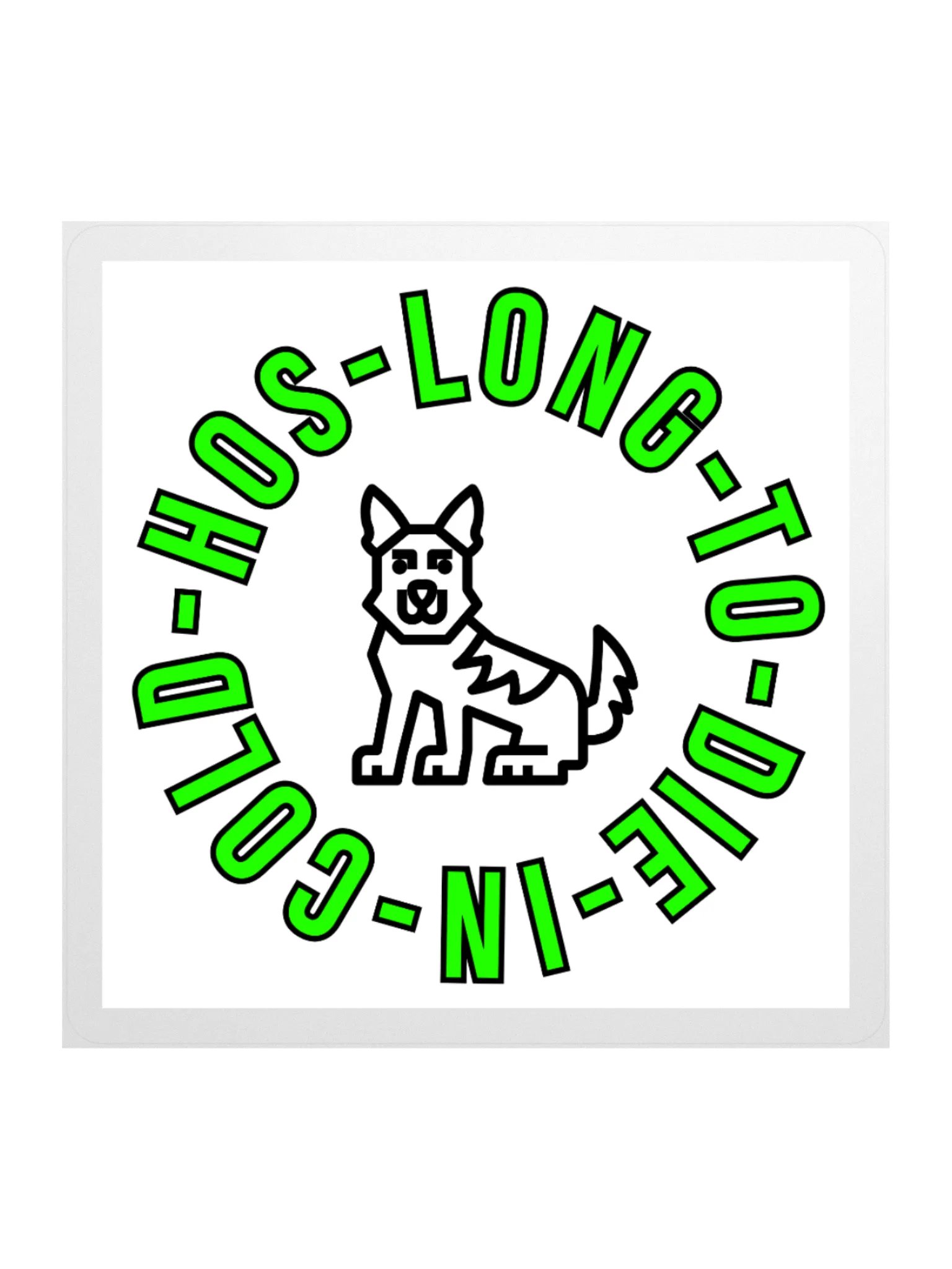 Hos Long Kiss Cut Sticker product image (1)