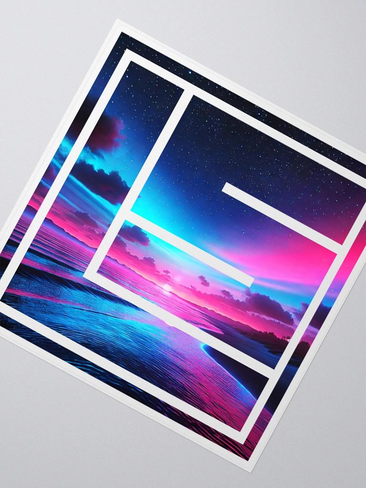Neon Beach Sticker product image (2)