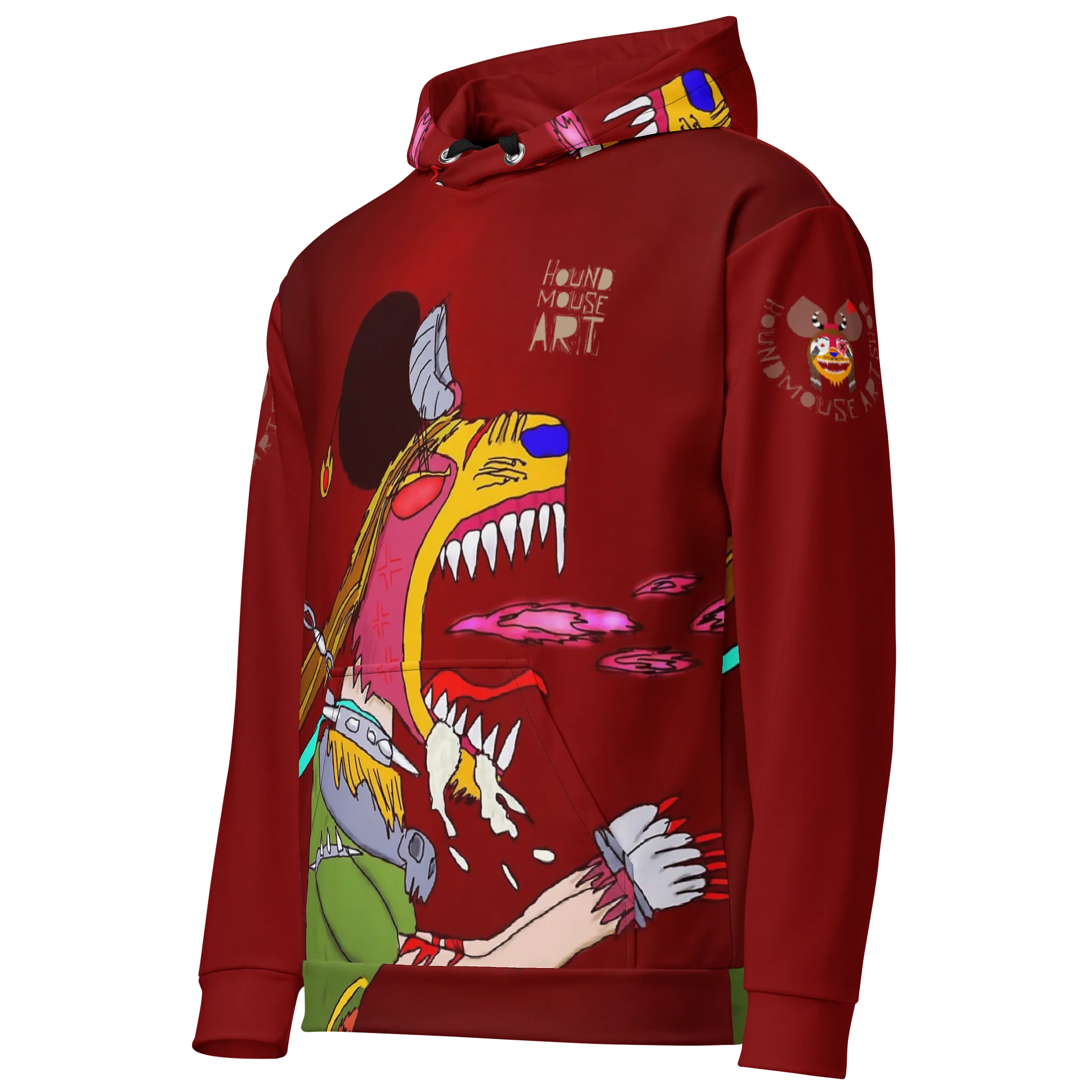 Vintage Houndmouse Unleashed All-Over Hoodie product image (2)