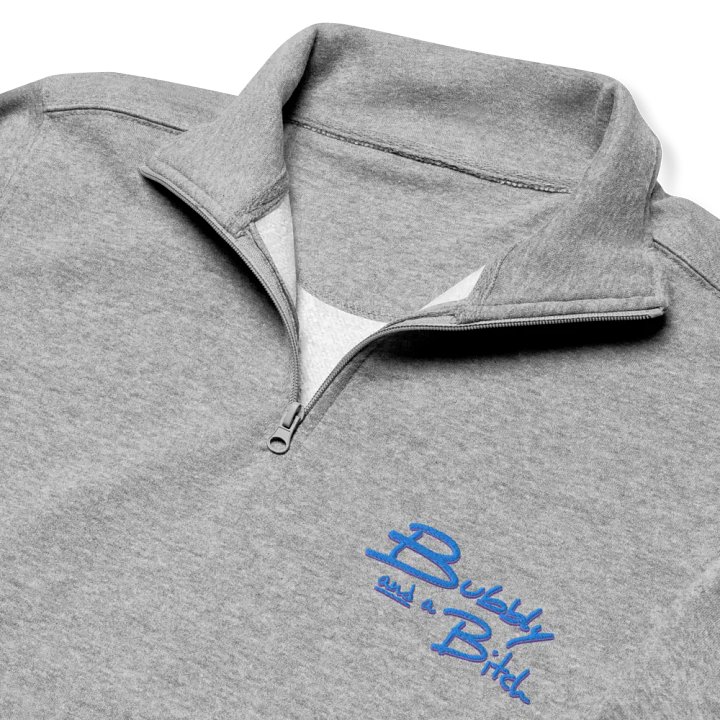 Bubbly and a B*tch (violet shadow design) embroidered quarter zip product image (6)