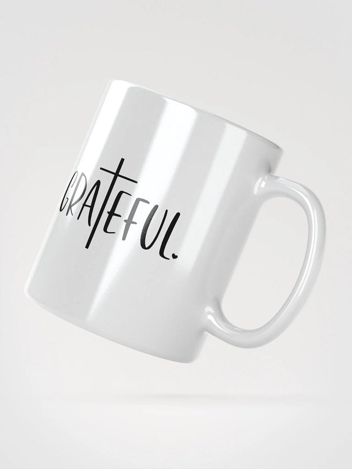 Grateful Vibes Glossy White Ceramic Mug product image (2)