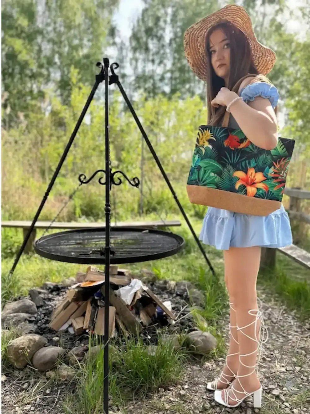 حقيبة يد نسائية قماش خفيفة وعملية مناسبة للعمل والجامعة والسفر product image (5)