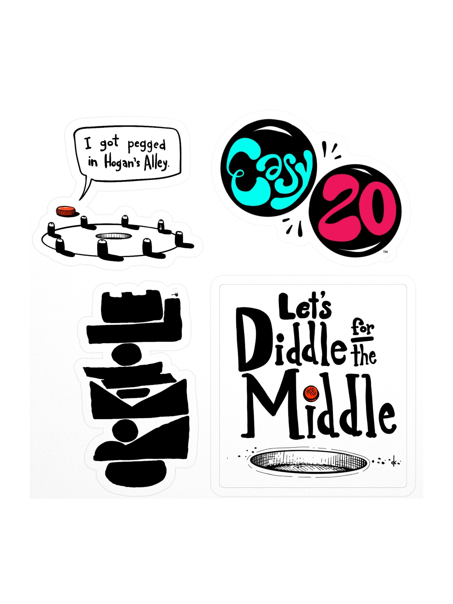 Crokinole Sticker Set V2 product image (1)