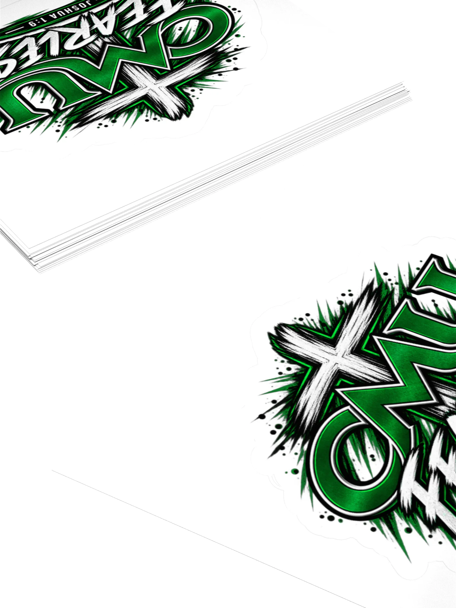 CMU Fearless Joshua 1:9 Cross Kiss Cut Sticker product image (4)