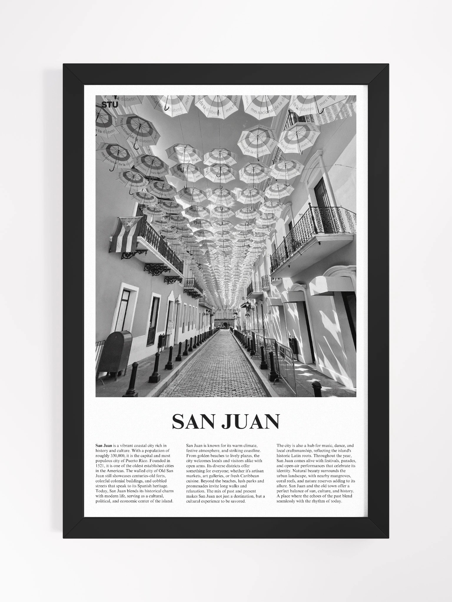 San Juan 03 Newspaper Poster | Framed product image (5)