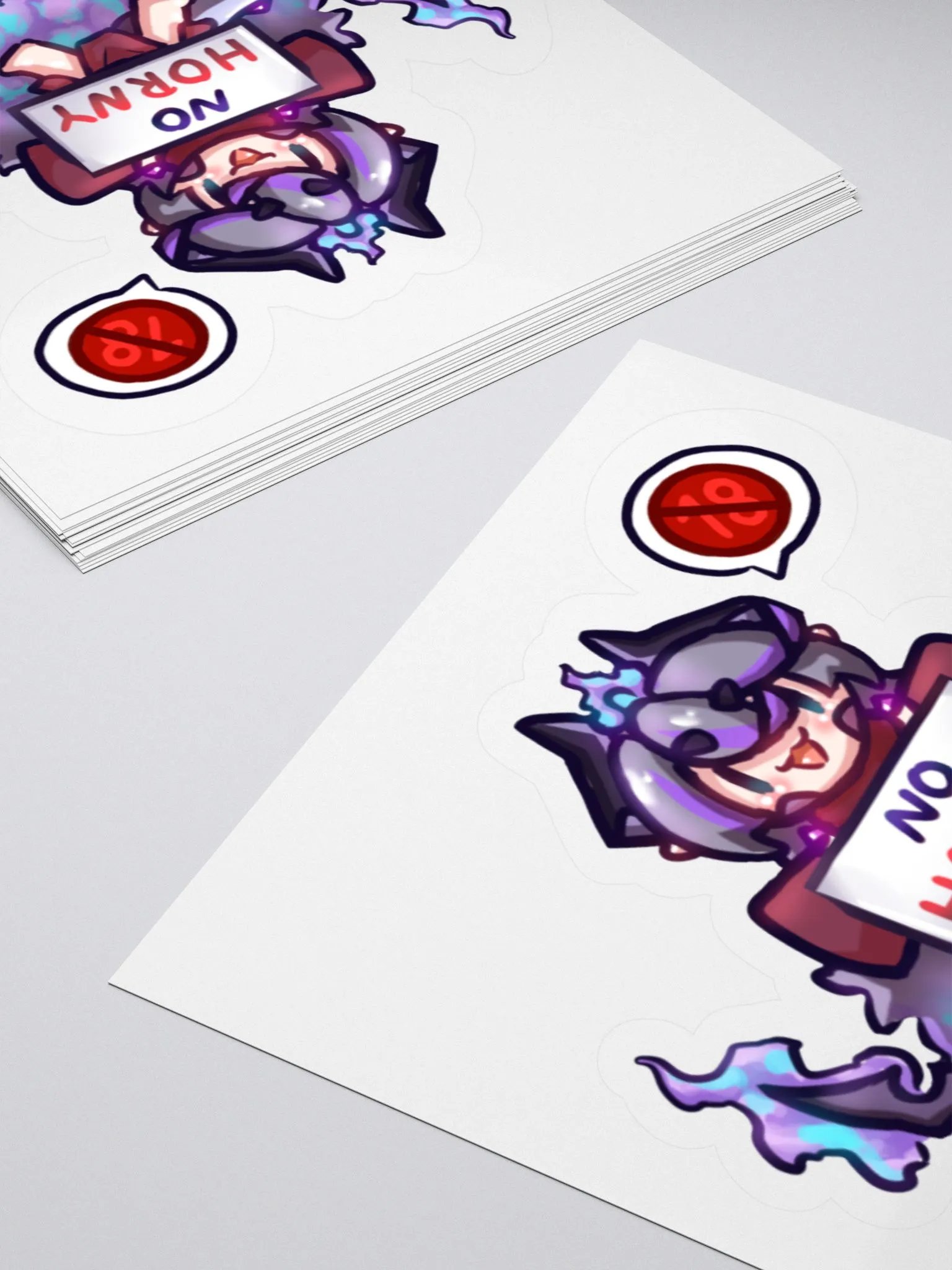"No Horny" Phibi Sticker product image (4)
