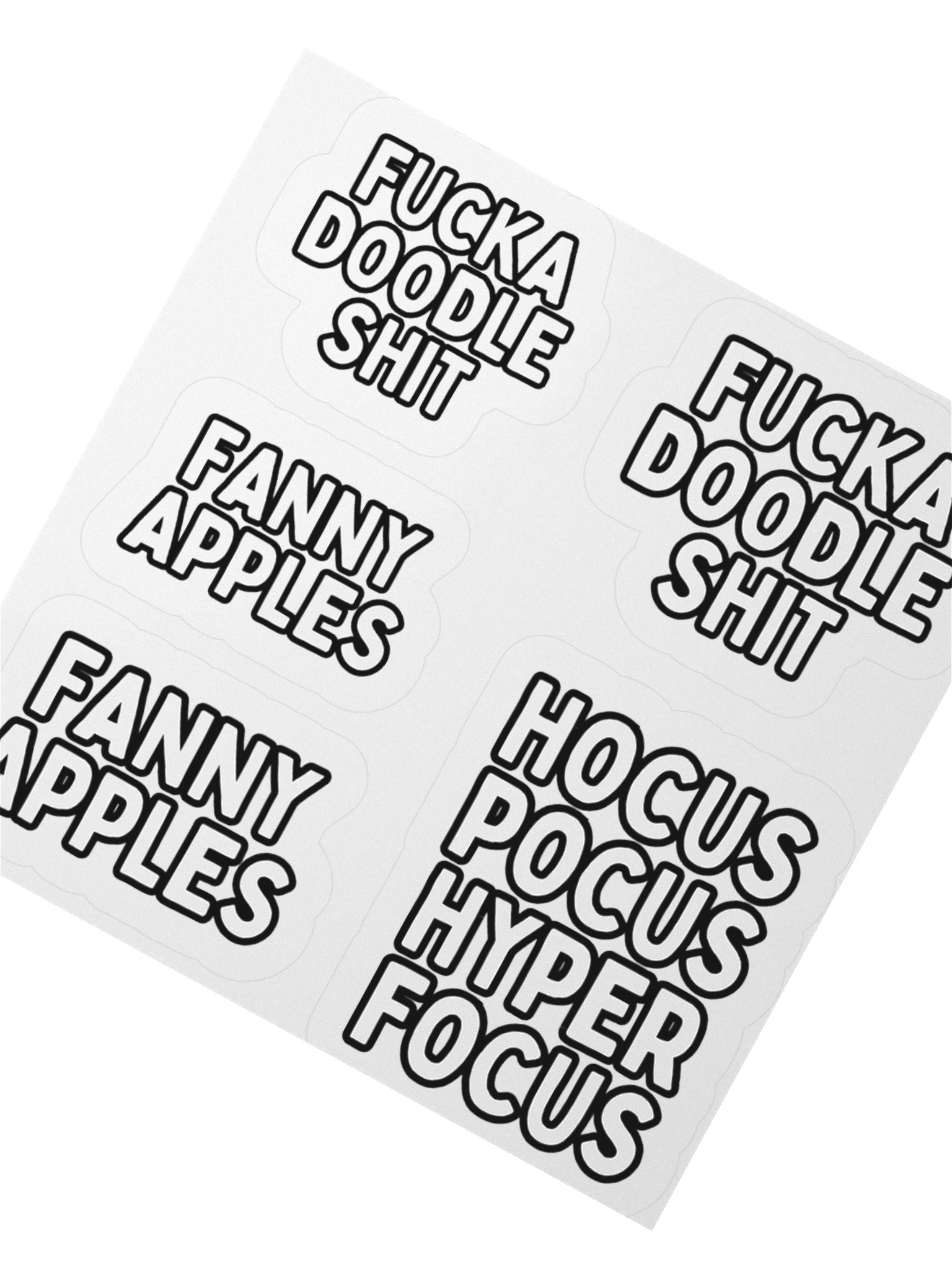 Quirky Phrase Kiss Cut Stickers Set product image (2)
