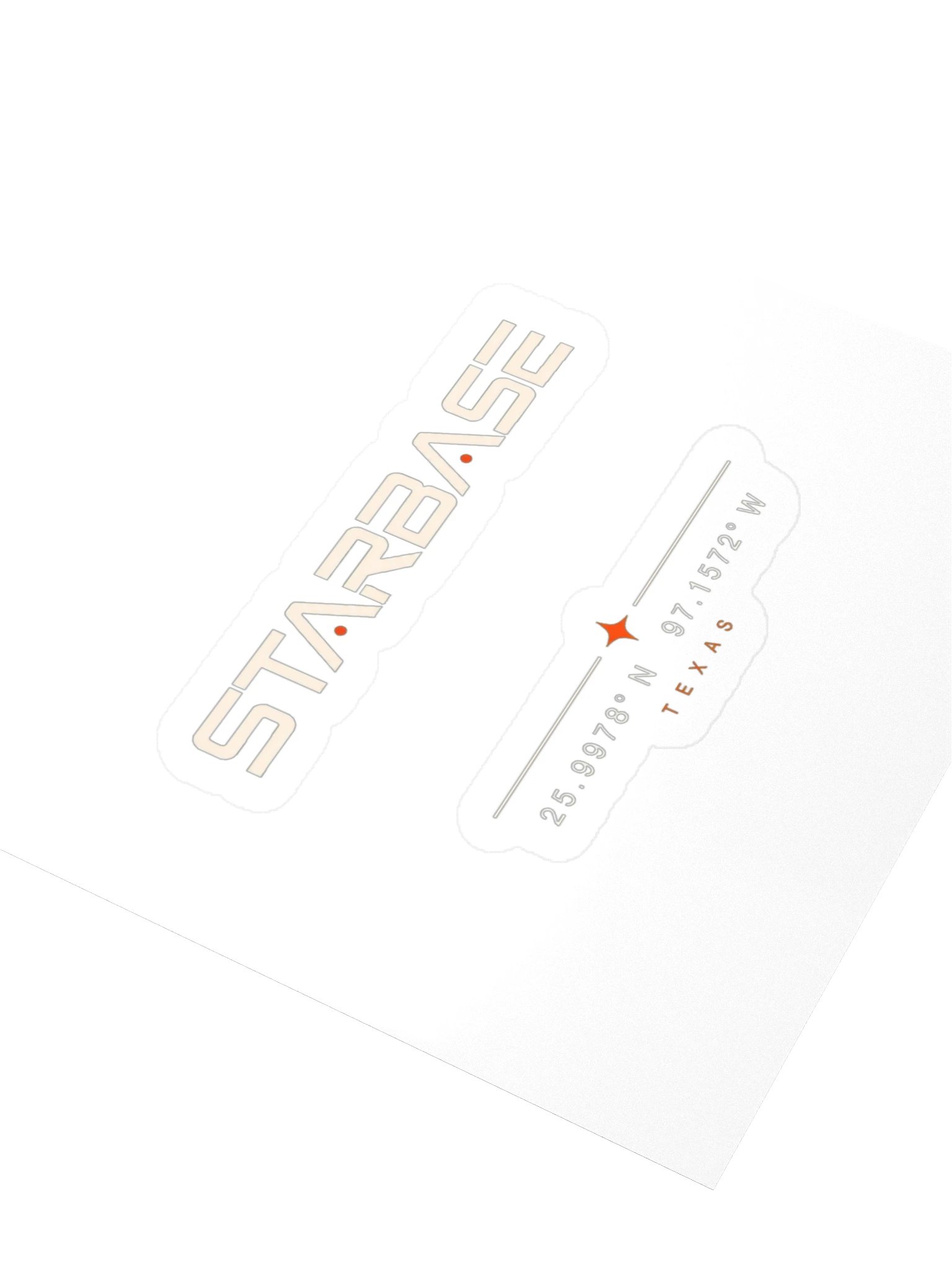 SpaceX Starship Starbase Coordinates Sticker product image (3)