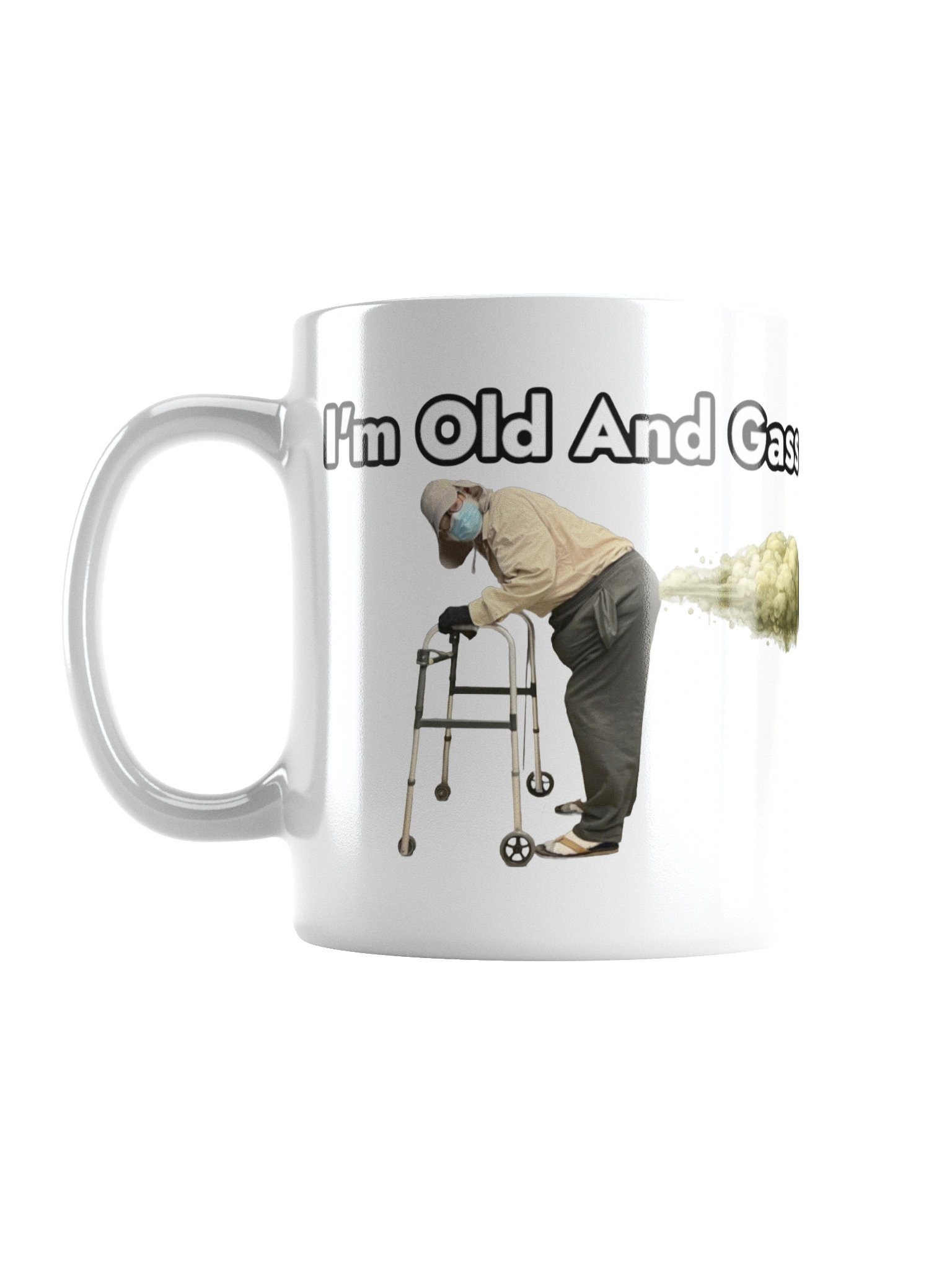 Gassy Old Man Mug (White) product image (1)