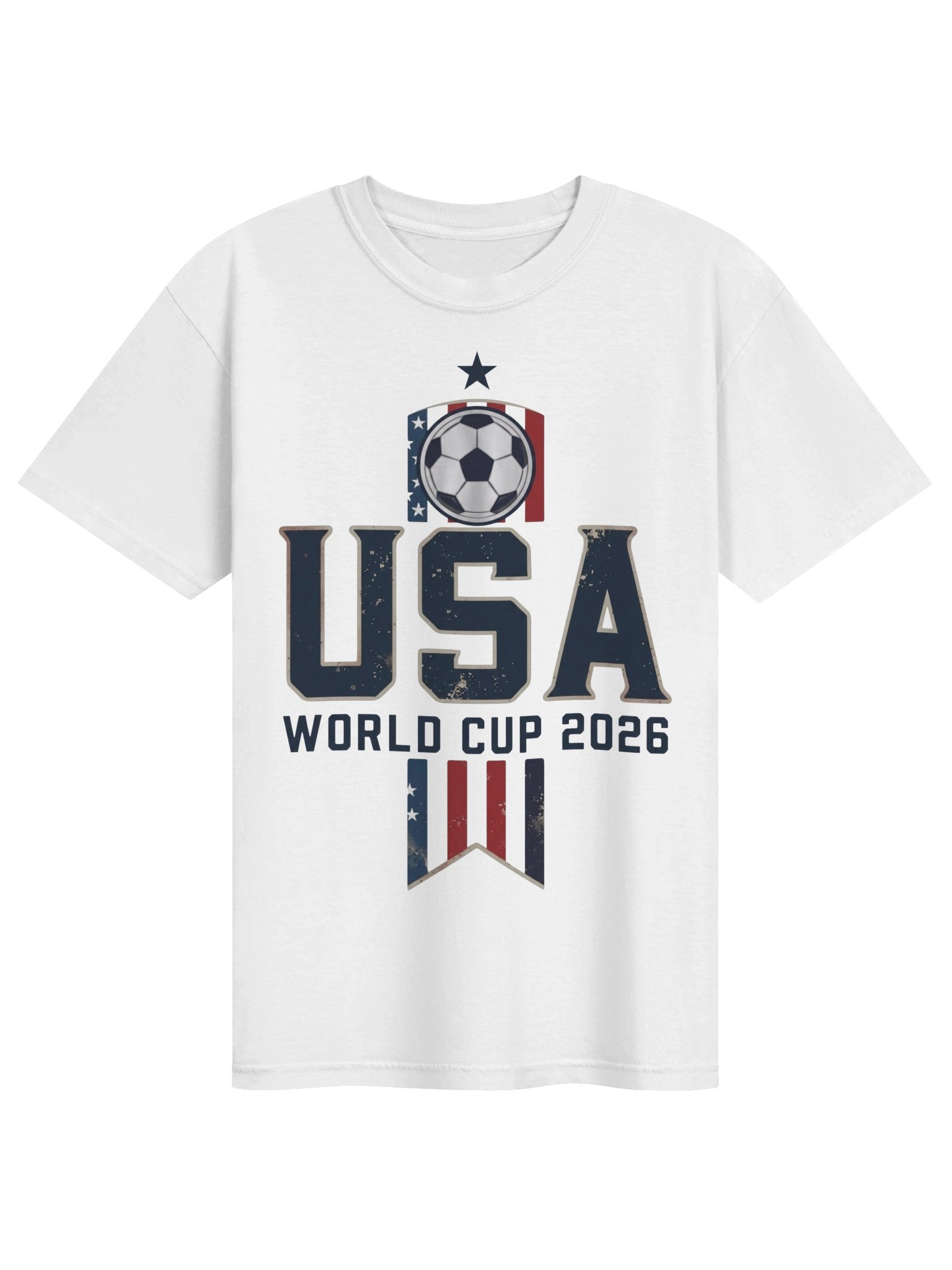 USA World Cup 2026 Vintage Patriotic Soccer Tee product image (2)