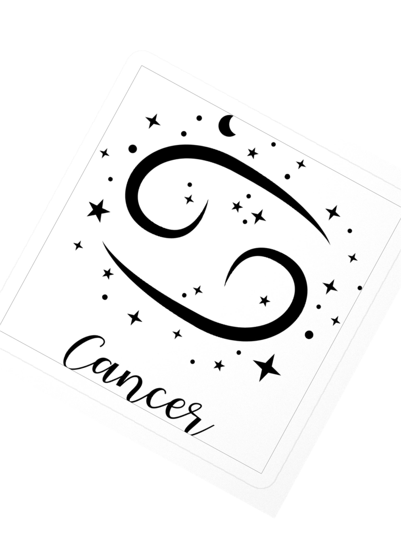Cancer Zodiac Kiss Cut Sticker product image (2)