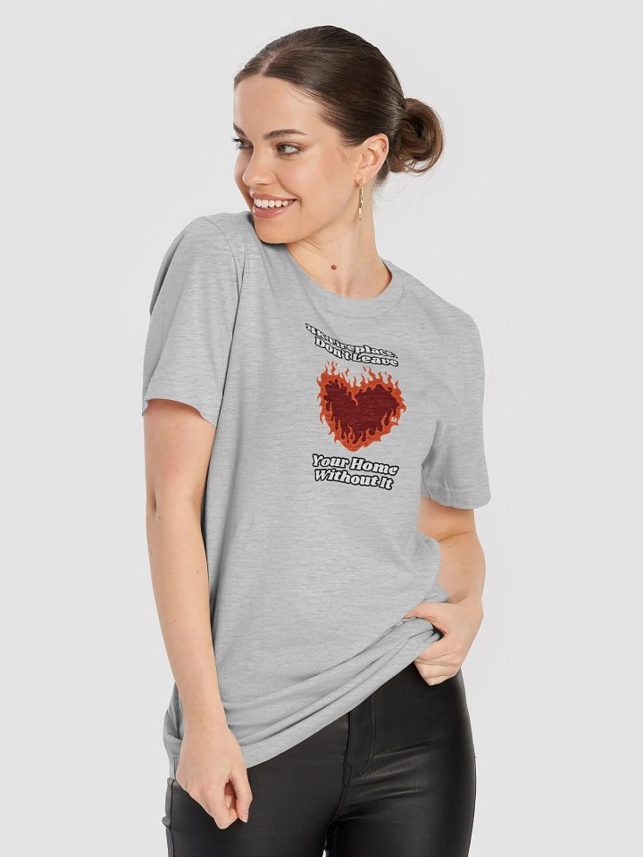 Flaming Heart - 4K Fireplace: Don't Leave Your Home Without It | Tee product image (2)