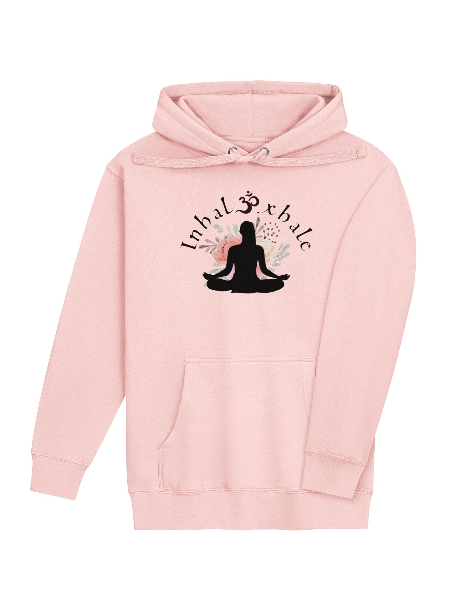 Inhale Exhale Om Meditation Floral Hoodie product image (8)