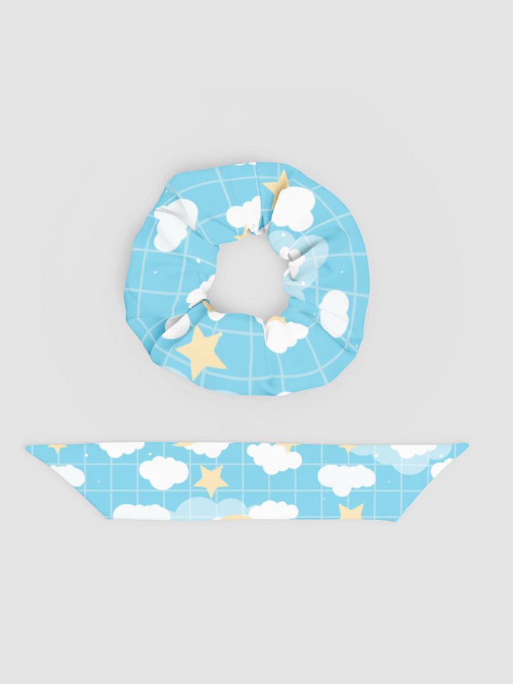 ImaginaryStory All-Over Print Scrunchie Blue product image (2)