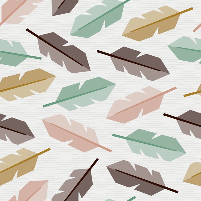 Mid-Century Modern Feathers