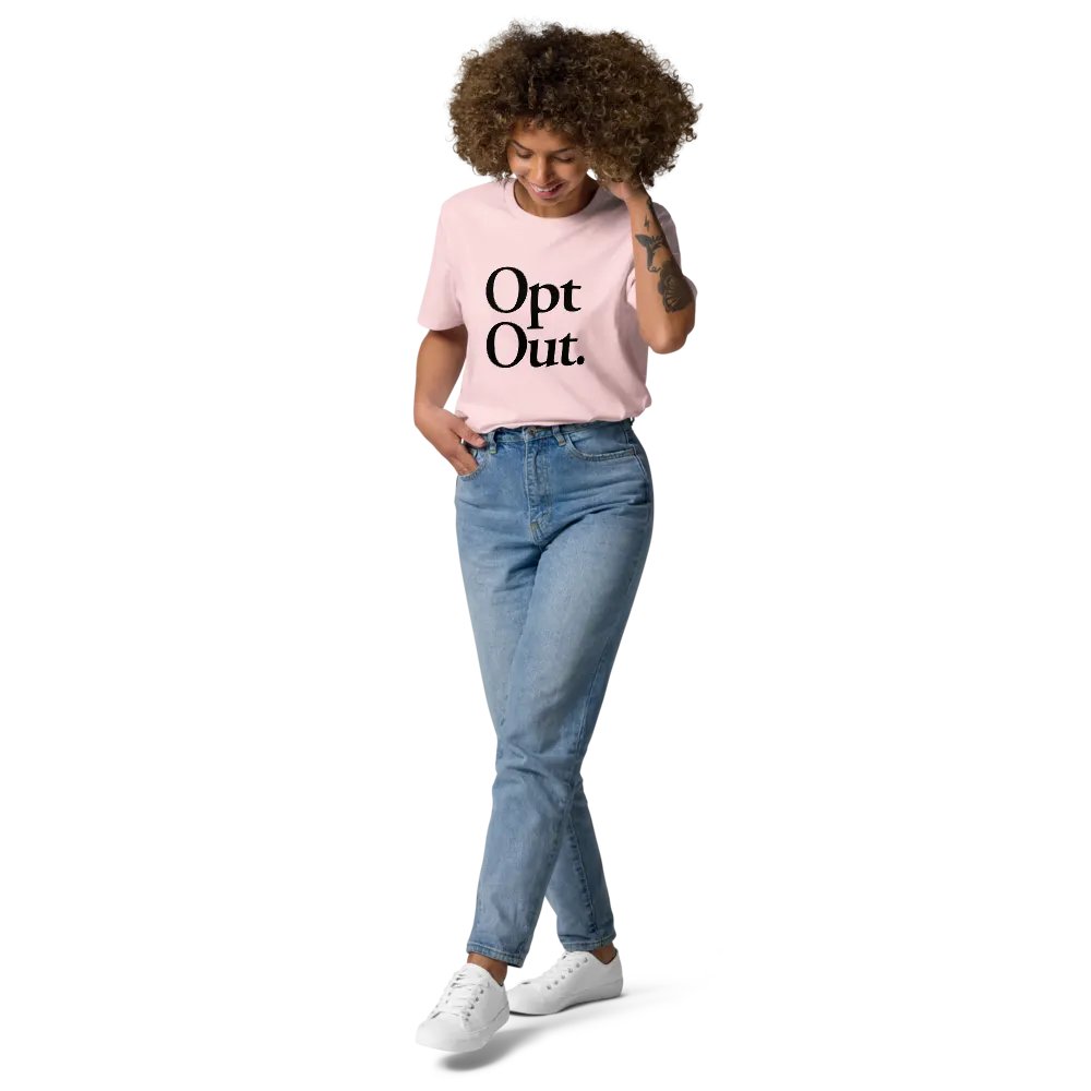 Opt Out Tee - 100% cotton product image (10)