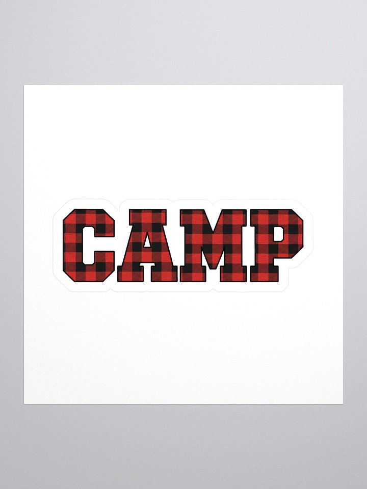 Camp - Buffalo Plaid Sticker product image (1)