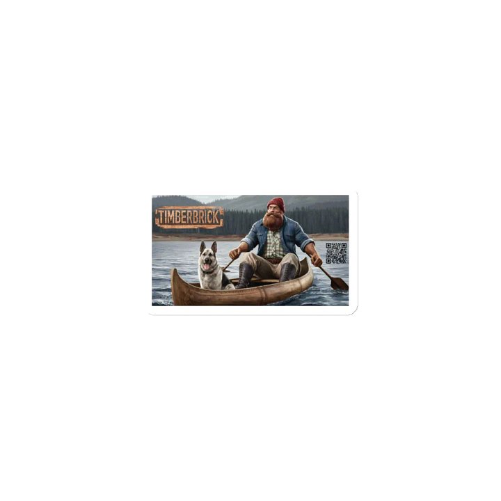 Leeloo and Timber in a Canoe Magnet product image (1)