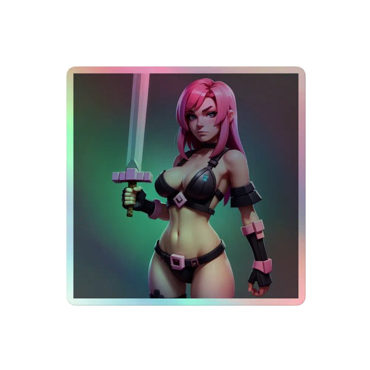 Holographic Warrior Princess Sticker Set product image (2)
