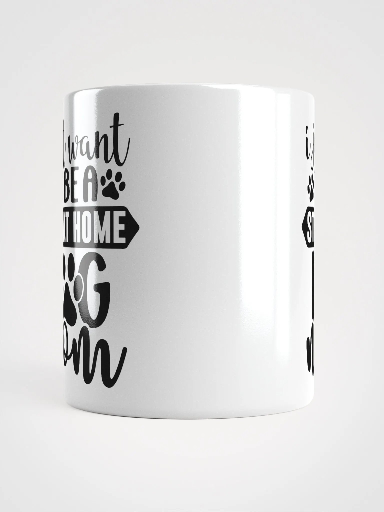 Stay at Home Dog Mom Glossy Mug product image (13)