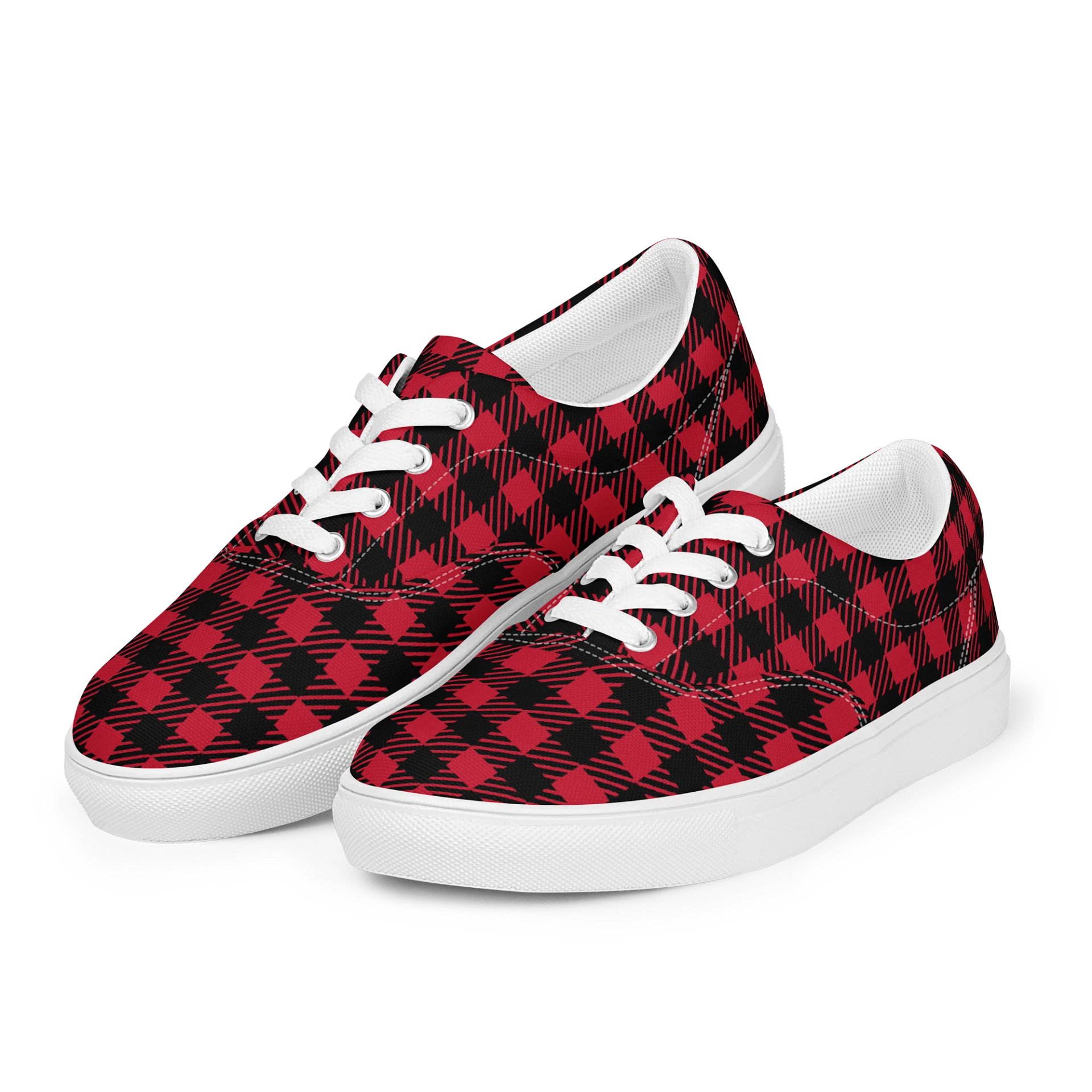 Plaid Fusion Men's Canvas Shoes product image (3)