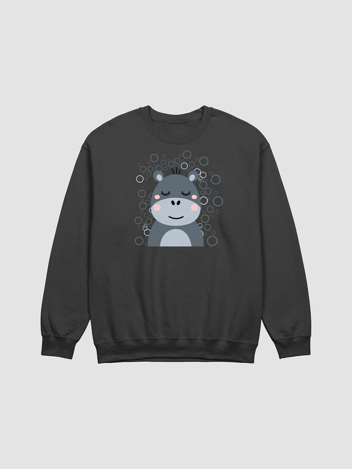 Blush Hippo Crewneck Sweatshirt product image (11)