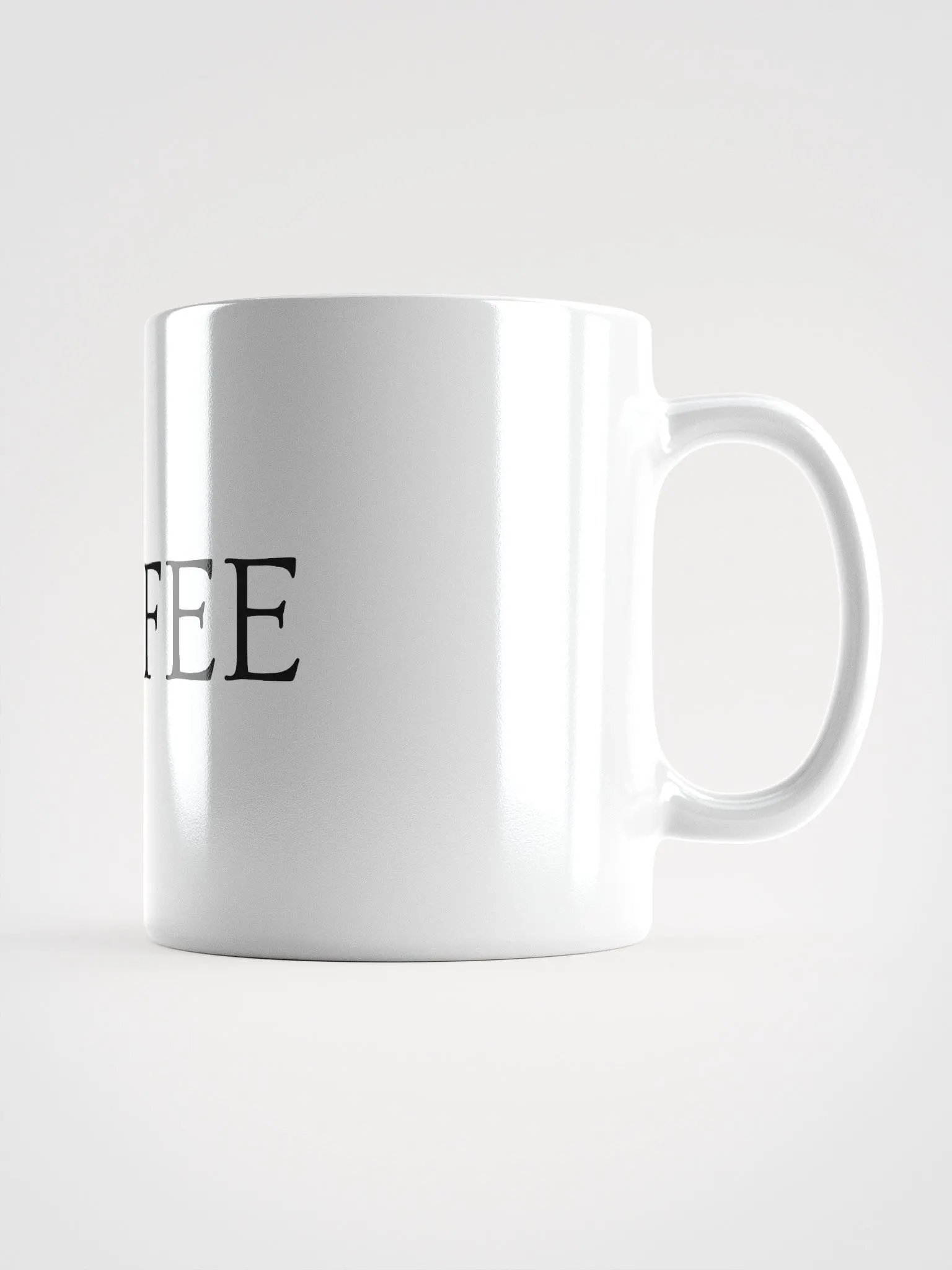 COFFEE- Glossy Coffee Mug (WHITE) product image (3)