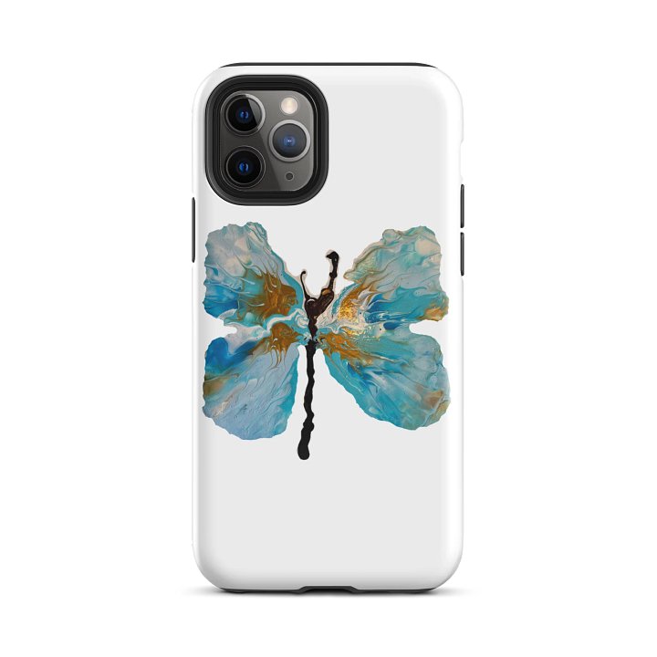 Gold and Blue Butterfly iPhone® Case product image (2)