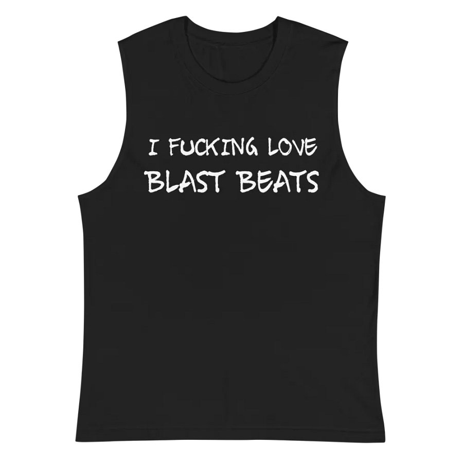 I Love Blast Beats muscle tank product image (3)