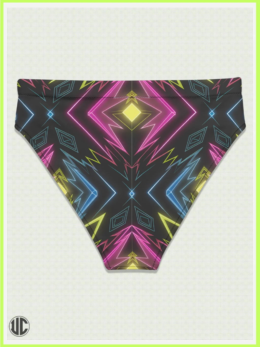 UnkoCon – Neon Kaleidoscope Bikini Bottom product image (2)