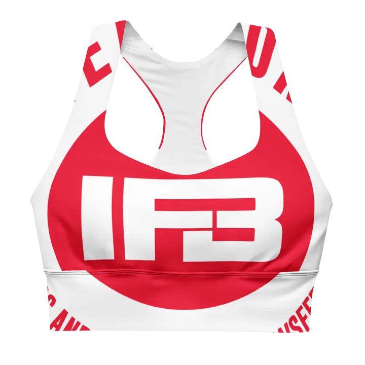 IFBNewsfeed.Org's All-Over Print Longline Sports Bra product image (2)