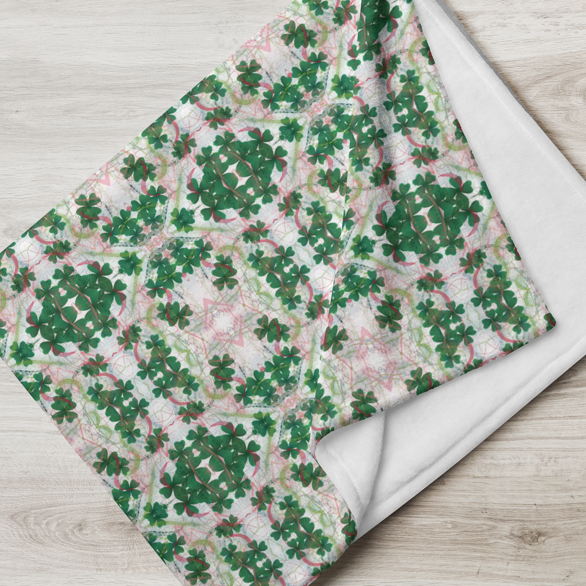 Morning Clover Throw Blanket product image (2)