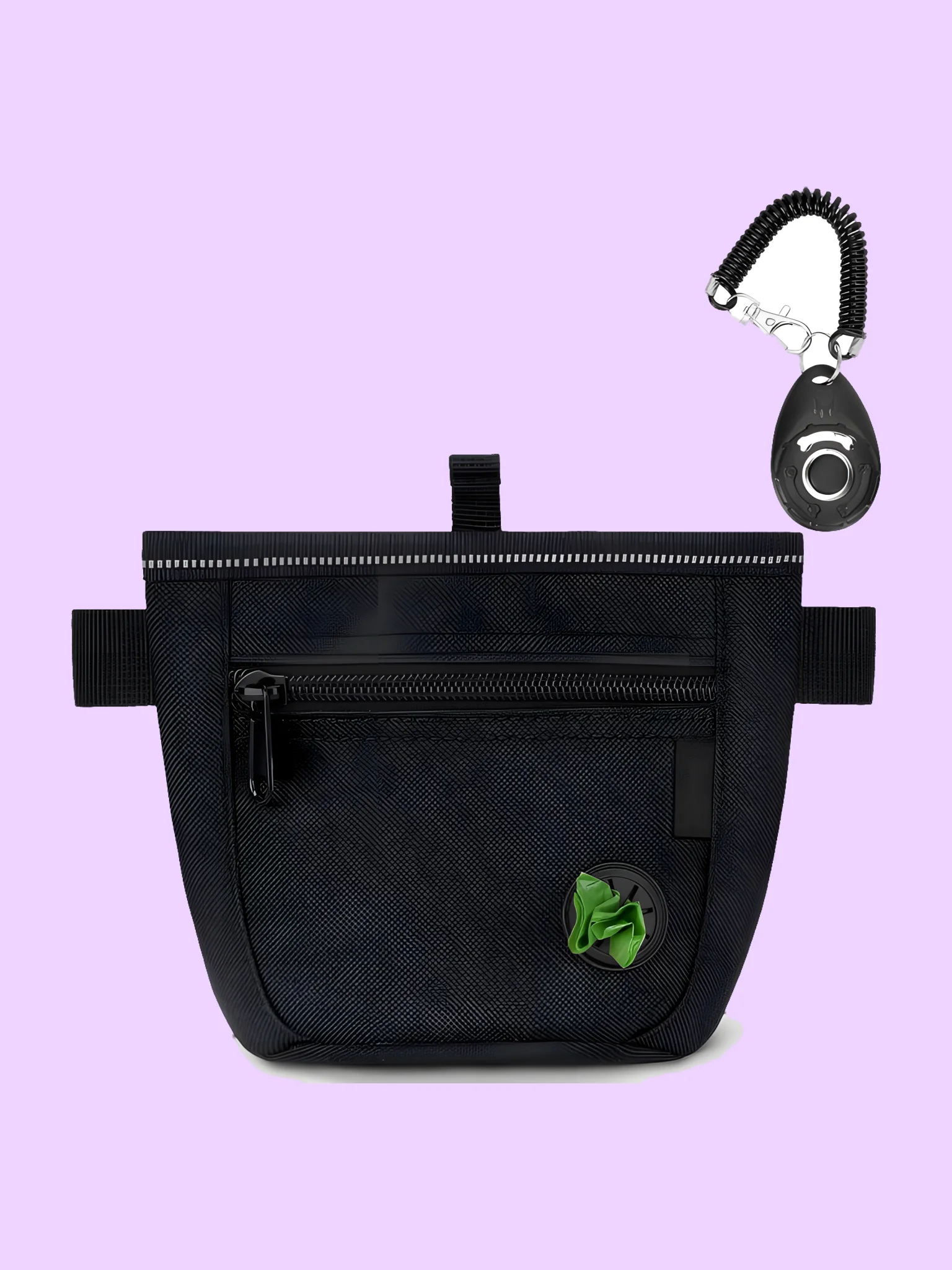 Magnetic Dog Treat Training Pouch with Clicker product image (1)