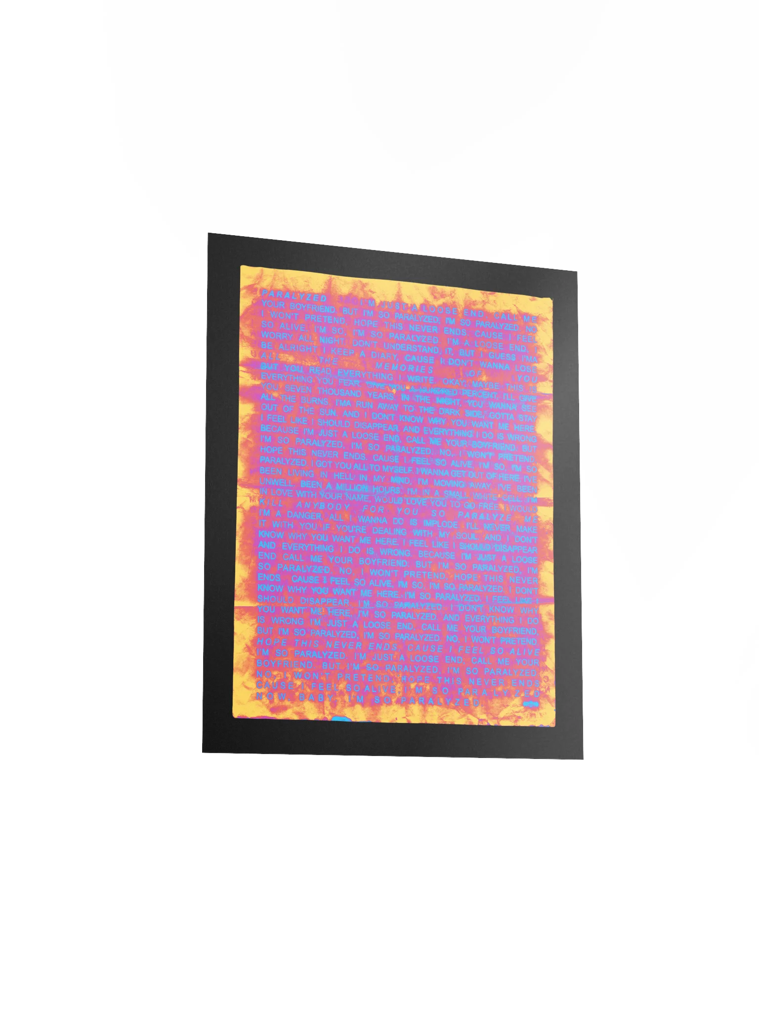 PARALYZED HEAT WAVE POSTER product image (7)