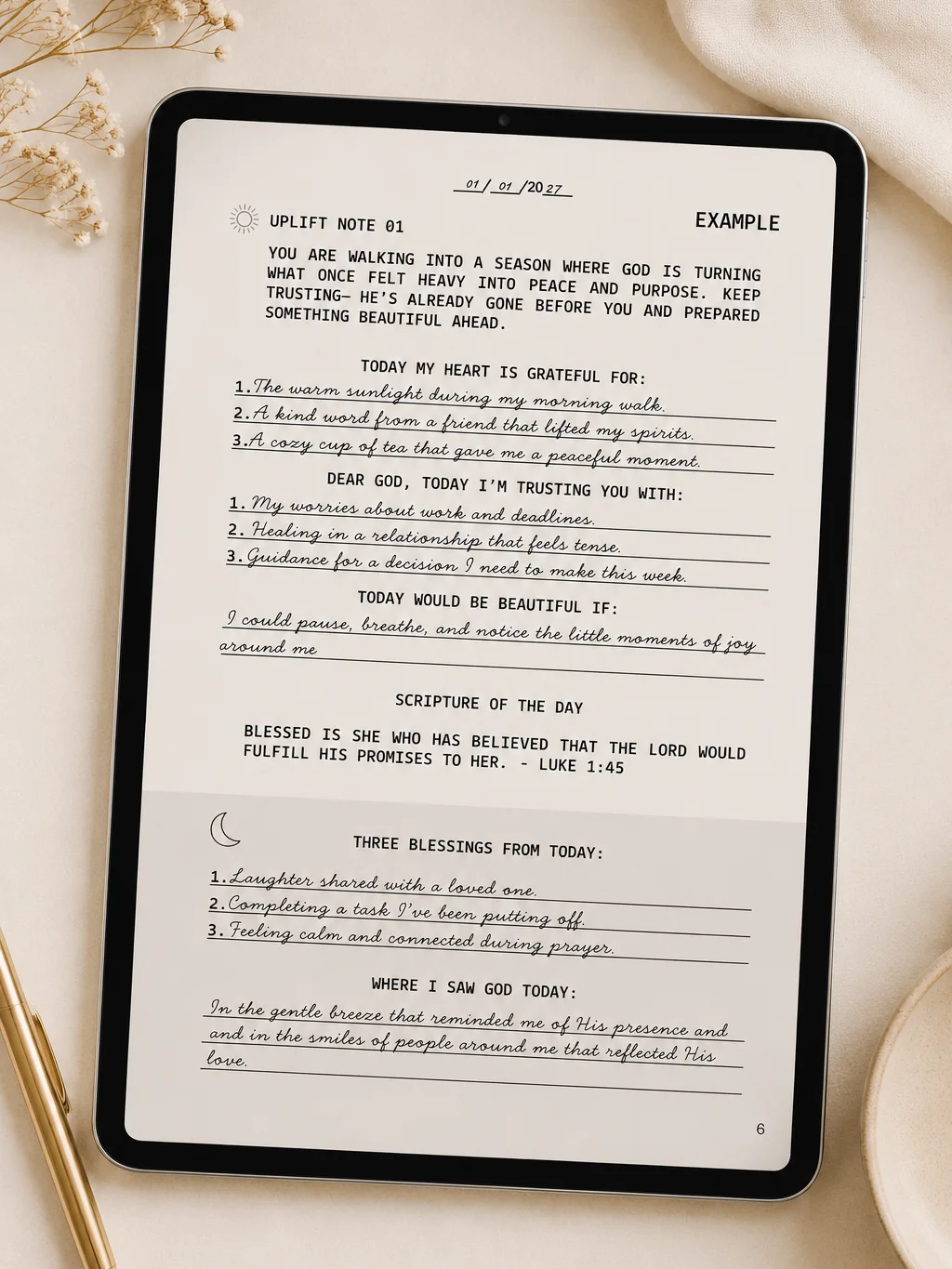Uplift Her Gratitude Journal product image (2)