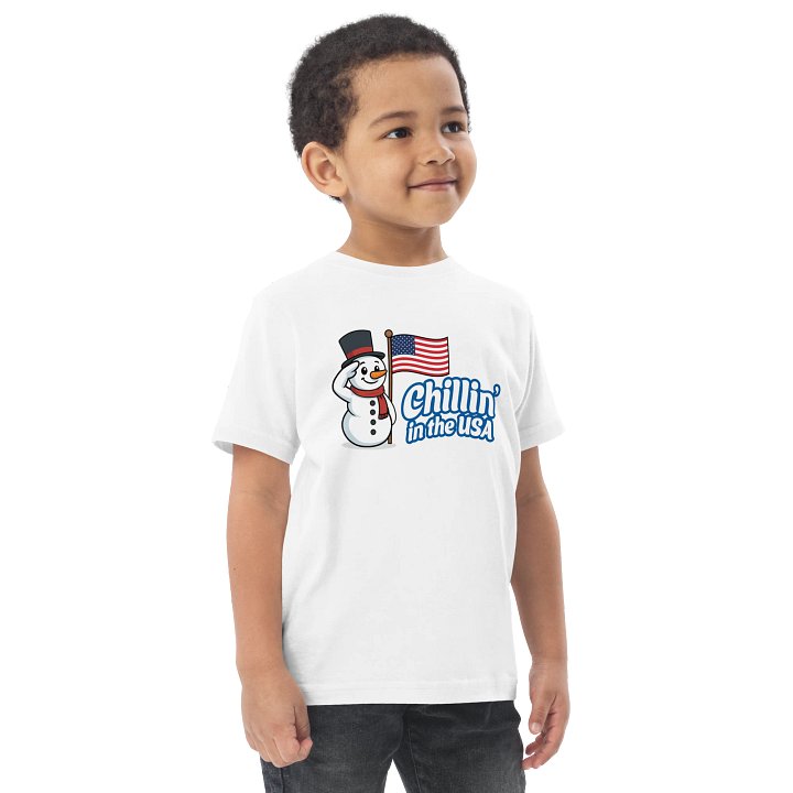 "Chillin’ in the USA” Patriotic Snowman Tee product image (2)