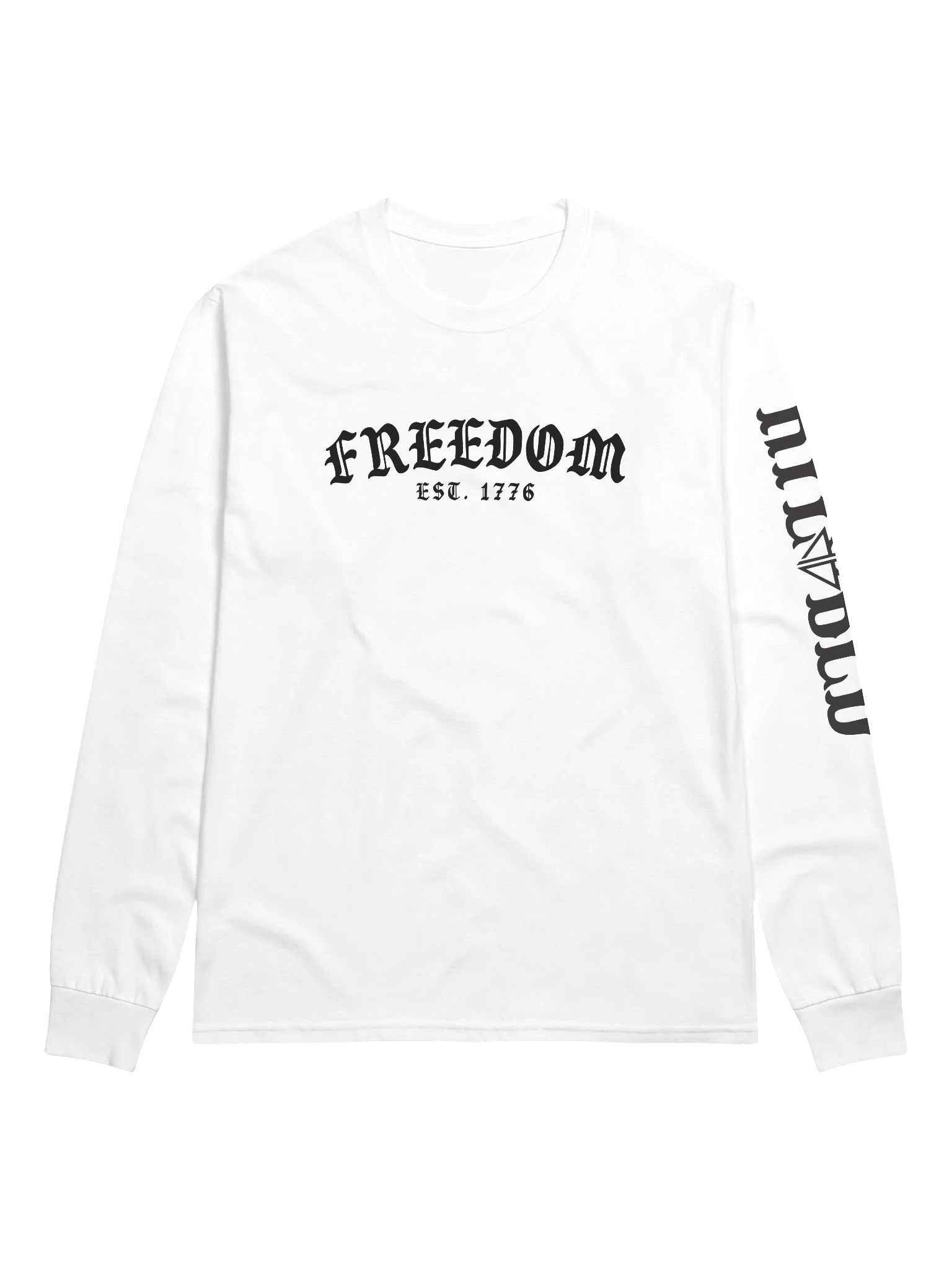 1776 LONG SLEEVE (BLACK LOGO) product image (1)