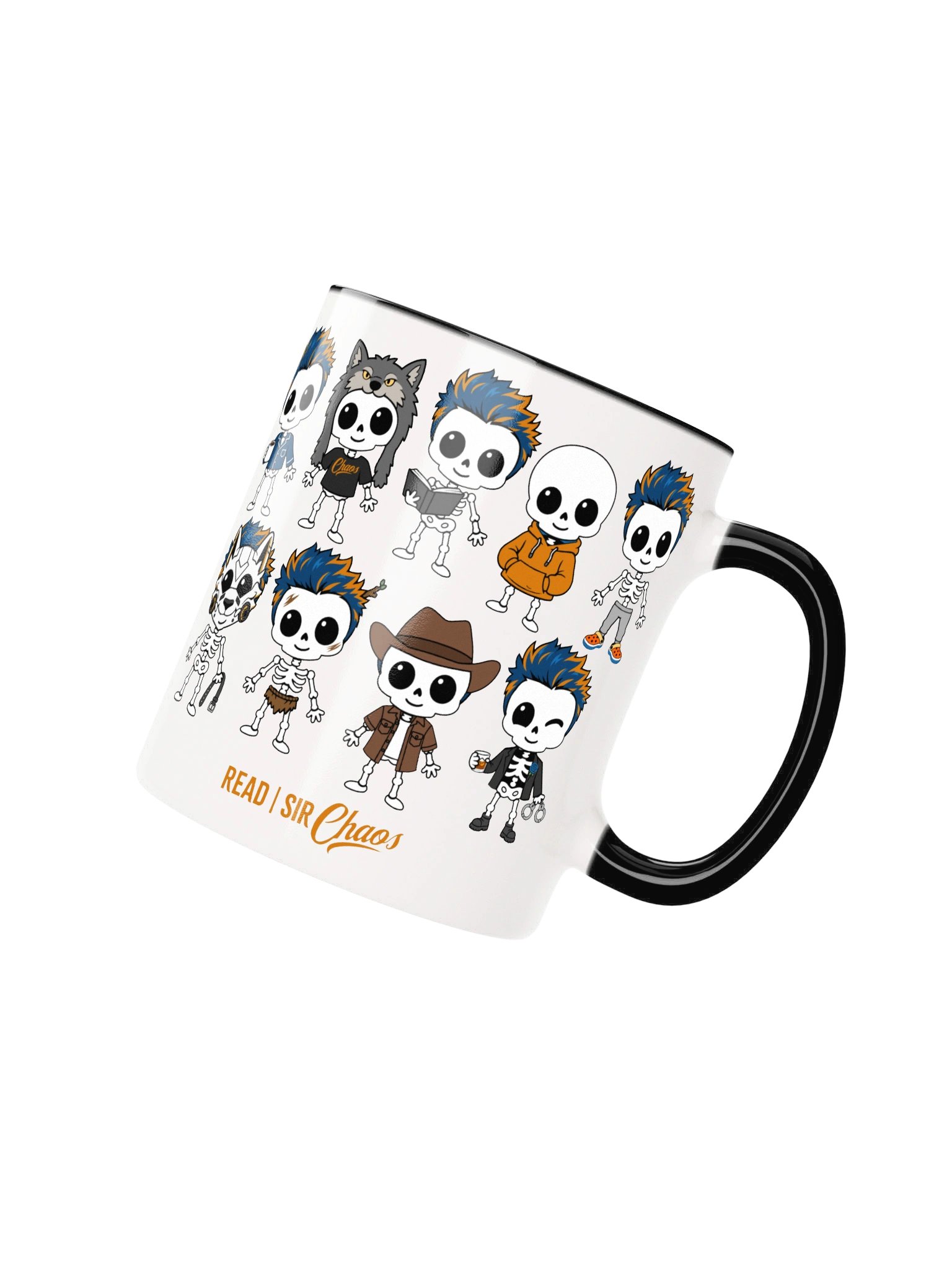SkeleReads Halloween Color Handled Mug product image (2)